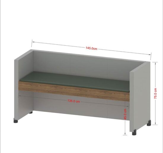 ابعاد نشیمن مدرن مدلcomfort line - کد G300